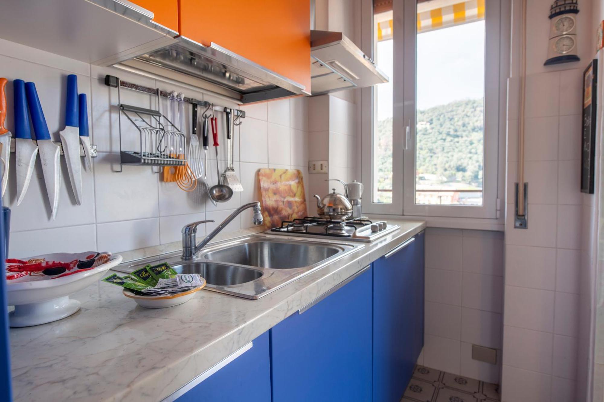 239 - Casa Del Sole Vista Mare Moneglia - 5Minuti A Piedi Dal Mare - Parcheggio Privatoアパートメント エクステリア 写真