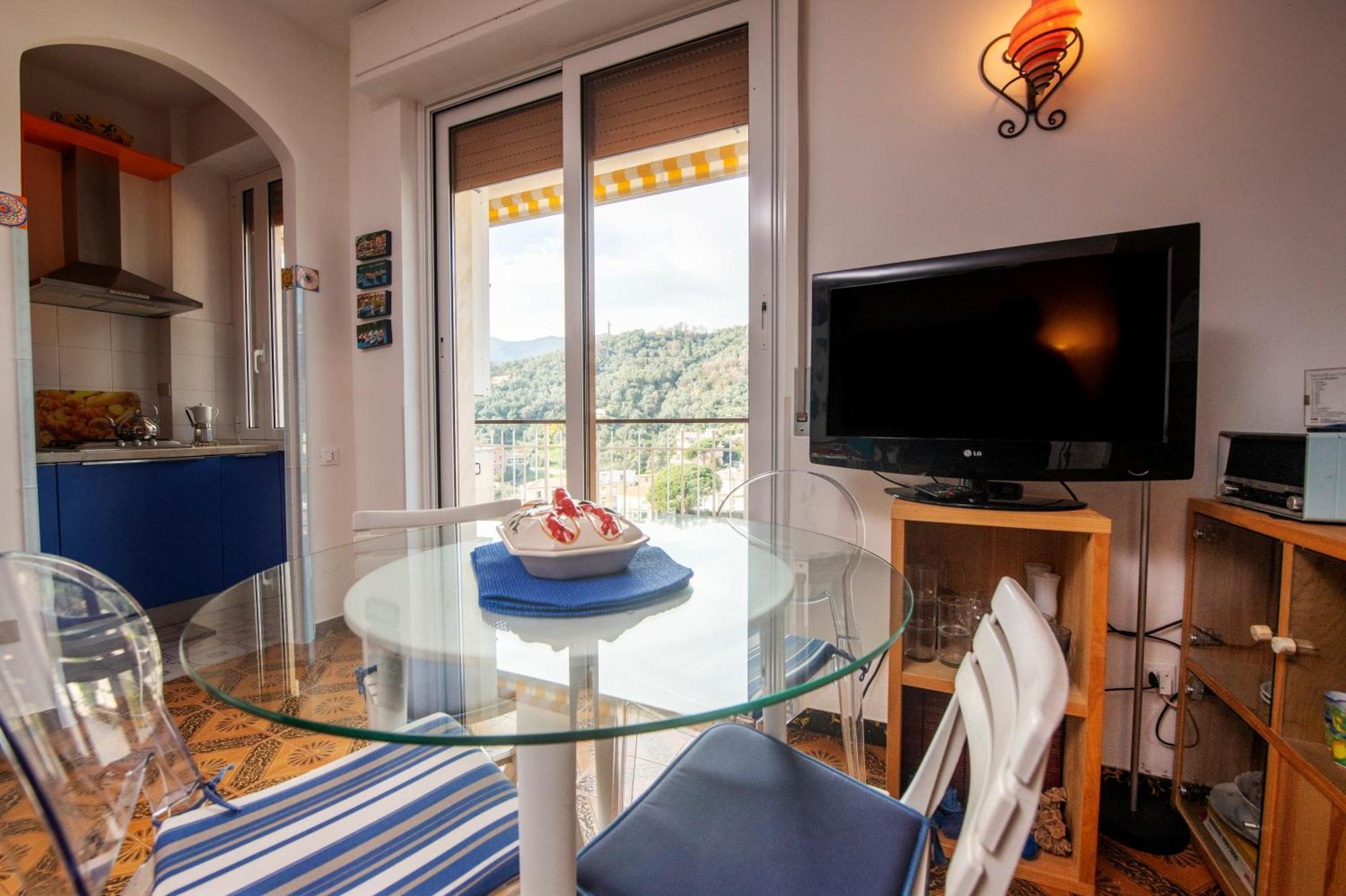 239 - Casa Del Sole Vista Mare Moneglia - 5Minuti A Piedi Dal Mare - Parcheggio Privatoアパートメント エクステリア 写真